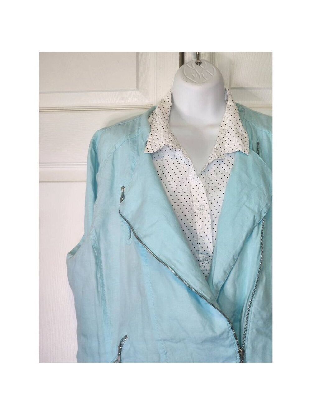 Chico's Turquoise Jacket - Picture 3 of 8